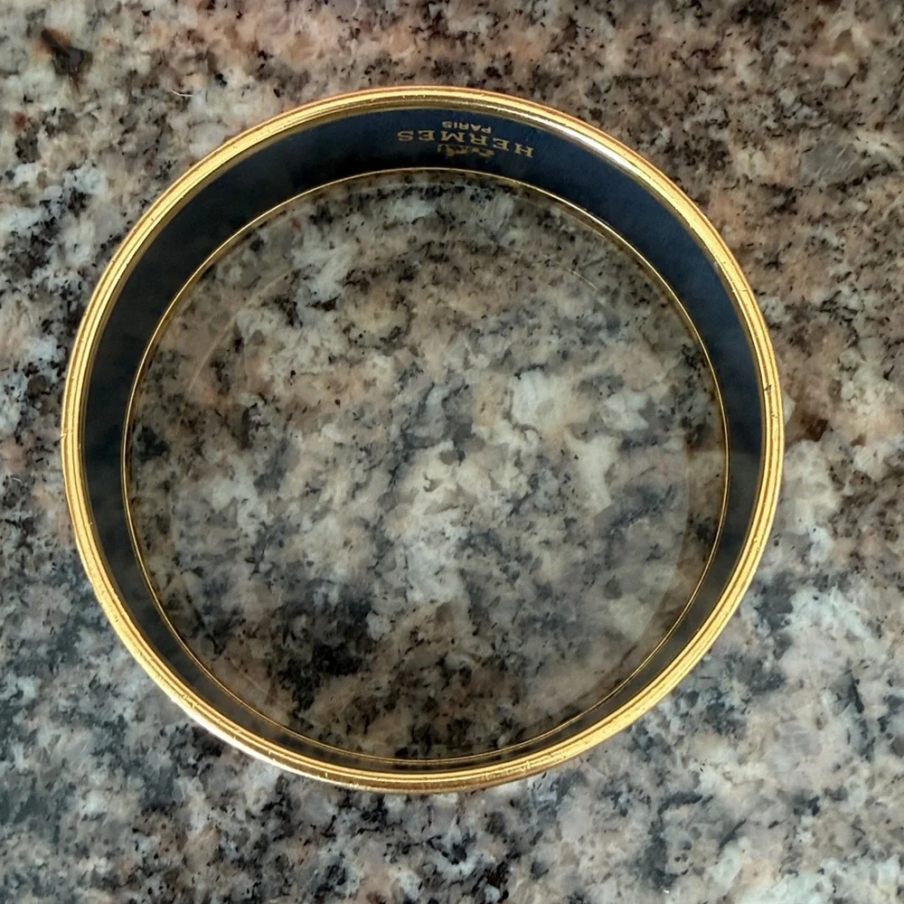 Hermes Feux D’artifice Vintage Enamel Bangle - Picture 8 of 13